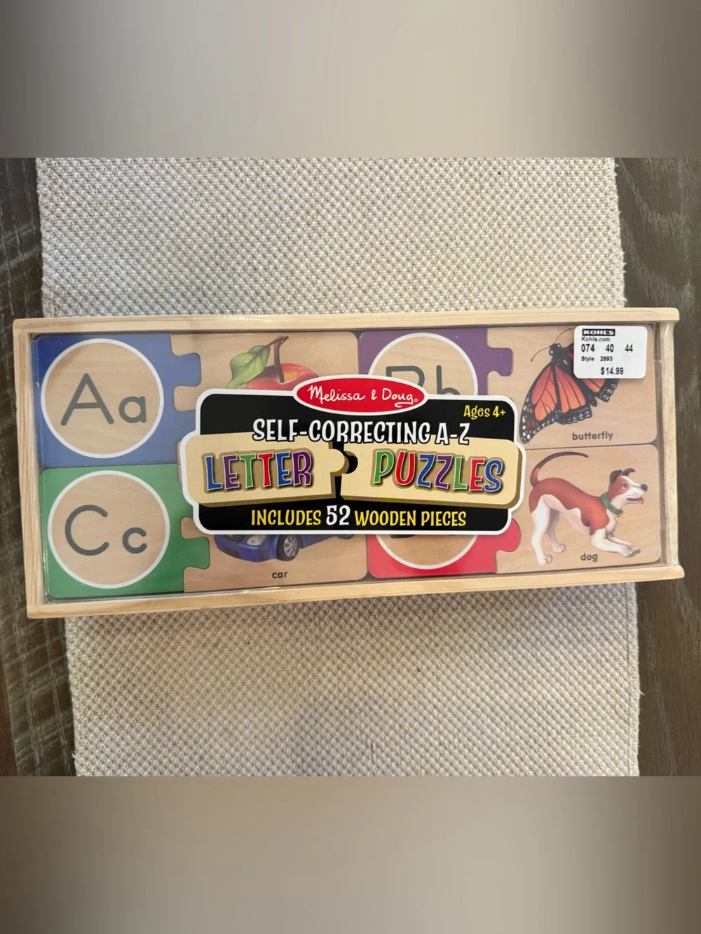 Melissa & Doug Wooden Alphabet Puzzle